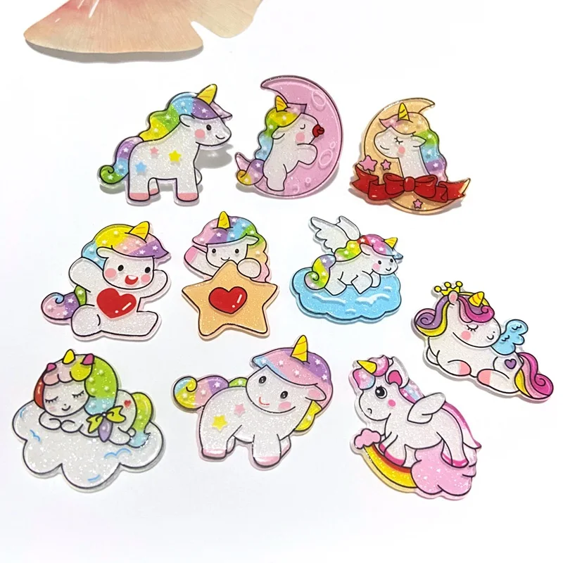 Art Craft Unicorn - 10 unidades/lotes novo unicórnio planar arco-íris