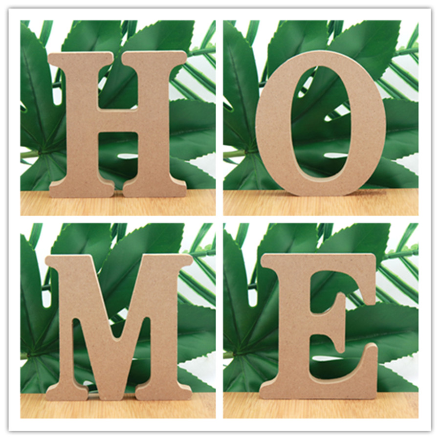 Art Craft Names - 1pc 10cm cor de madeira letras