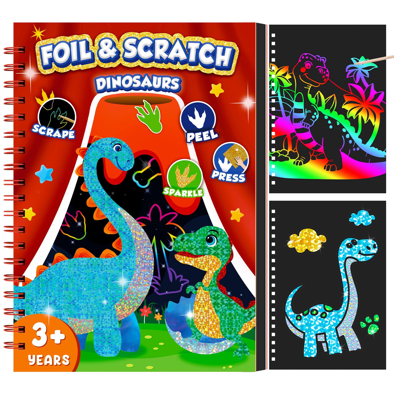 Art Craft Kits For Kids - Livro de arte de arranhões de