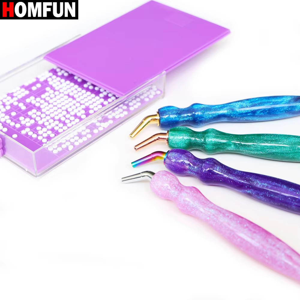 Art Craft Com - HOMFUN-Pintura Diamante Pen Set com Multifuncionais