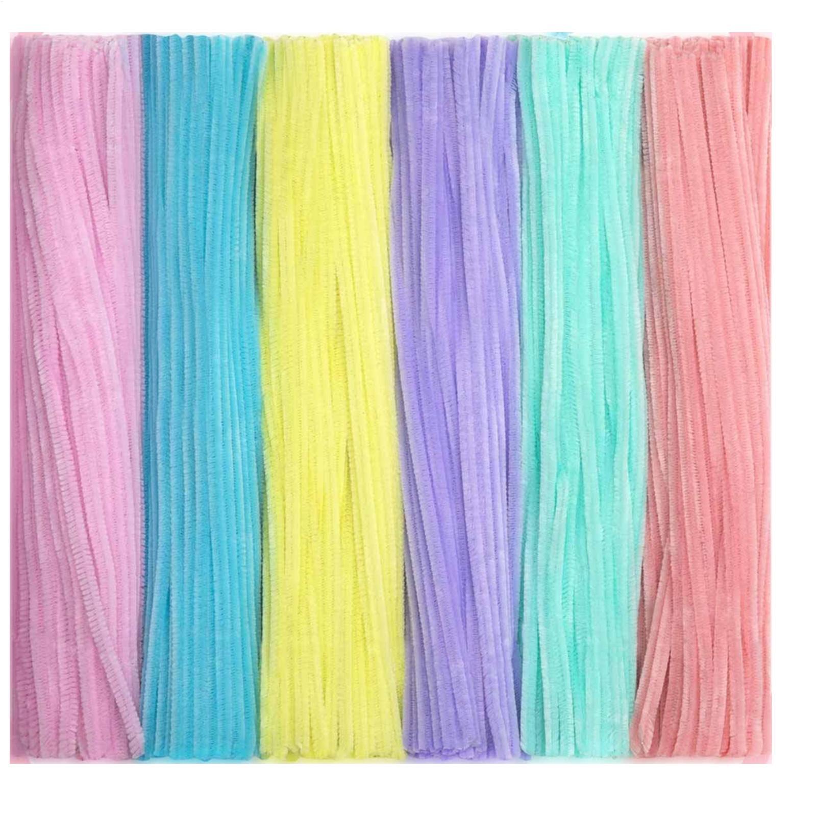 Art Craft Kids - Limpa-cachimbo de chenille coloridos, hastes de