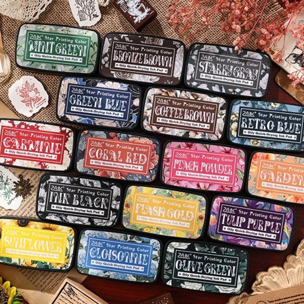Stamping Ink Pad - Colorido multicolorido almofada de tinta planejador