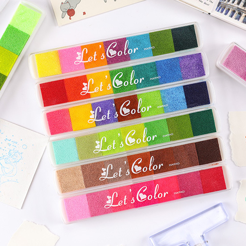 Stamping Ink Pad - Almofada de Tinta Colorida Fofa para