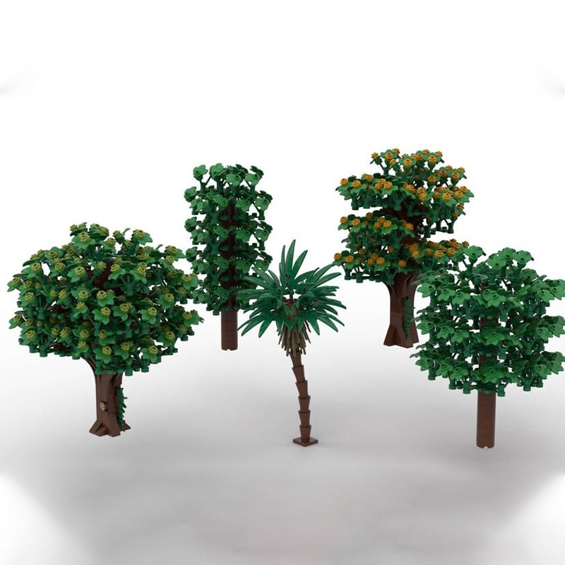 Art Craft Christmas Ideas - 2076 peças MOC Pacote de Árvores