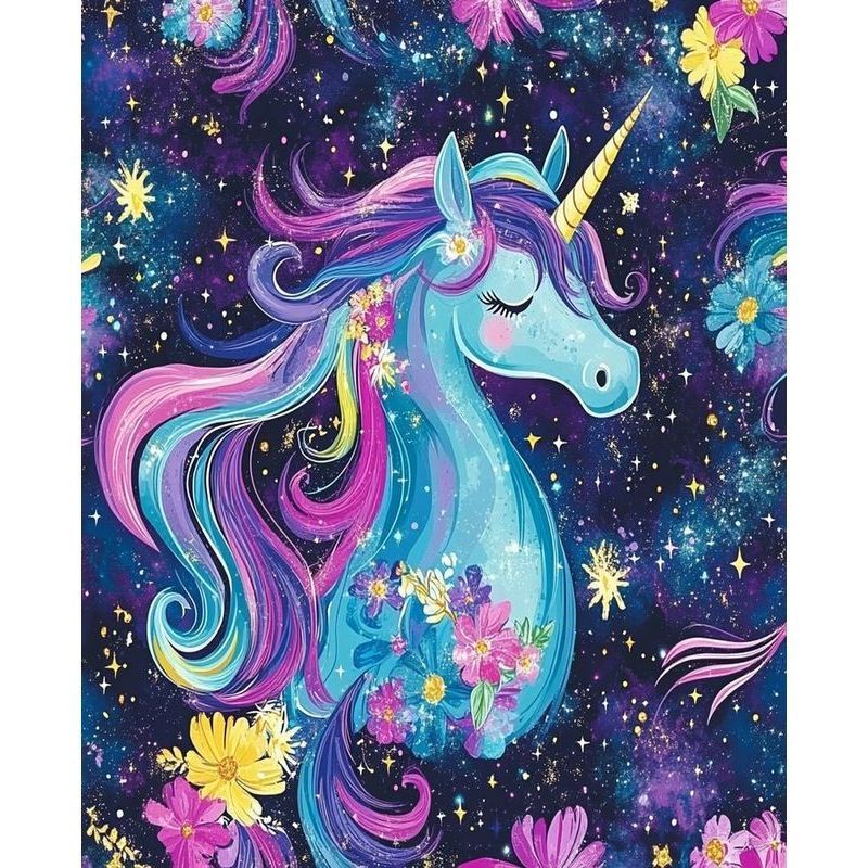 Art Craft Unicorn - Pintura fotográfica personalizada de unicórnio roxo