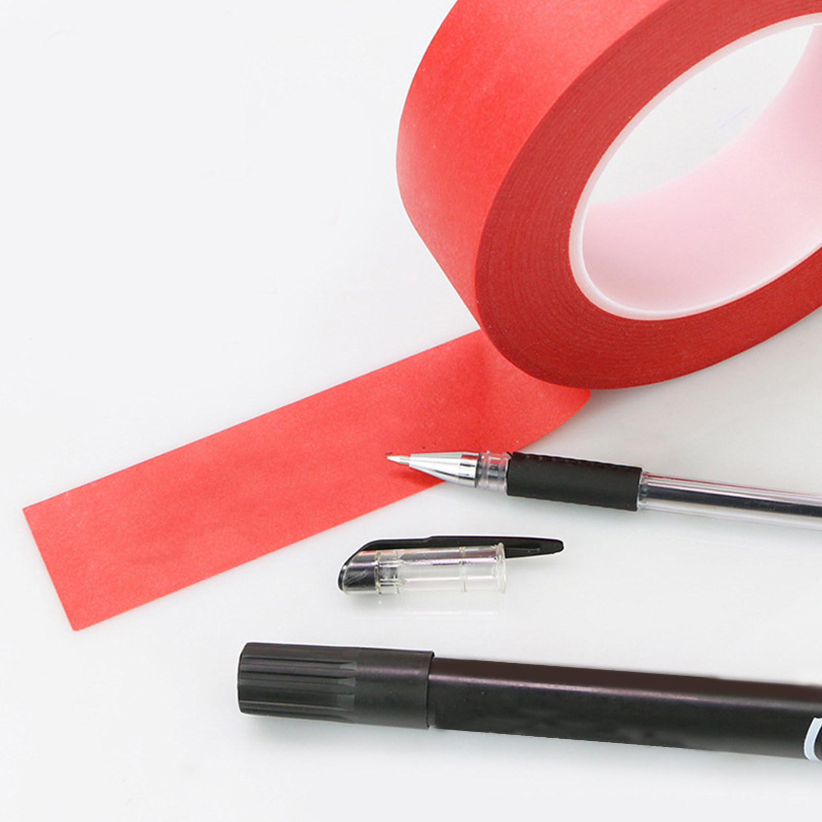 Art Craft Kids - 3 Fitas Adesivas Vermelhas Resistentes a