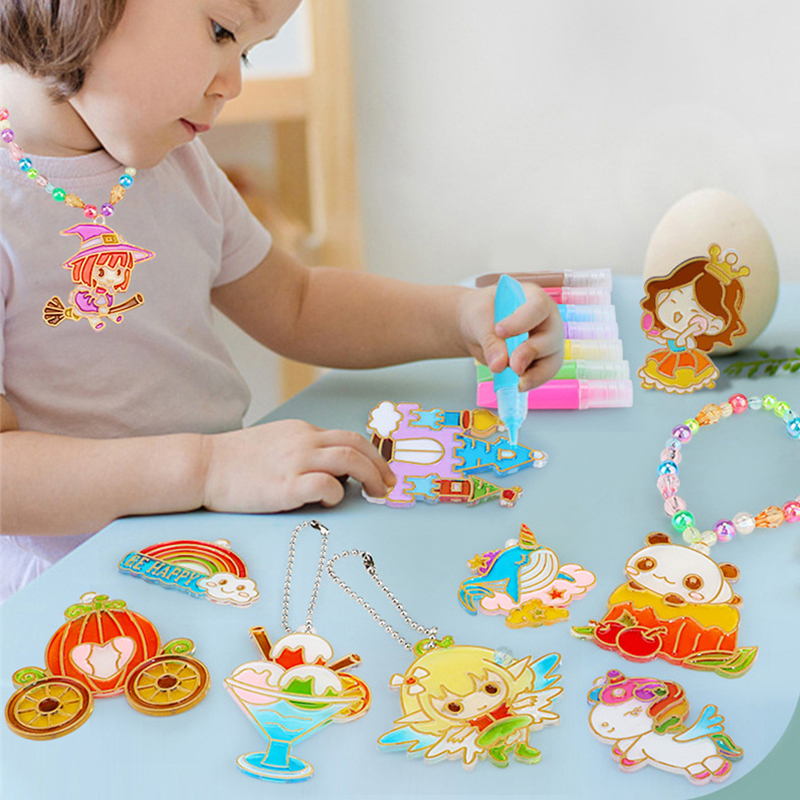 Diy pintura de cristal artes e - Art Craft Kits For Kids avaliação e preço