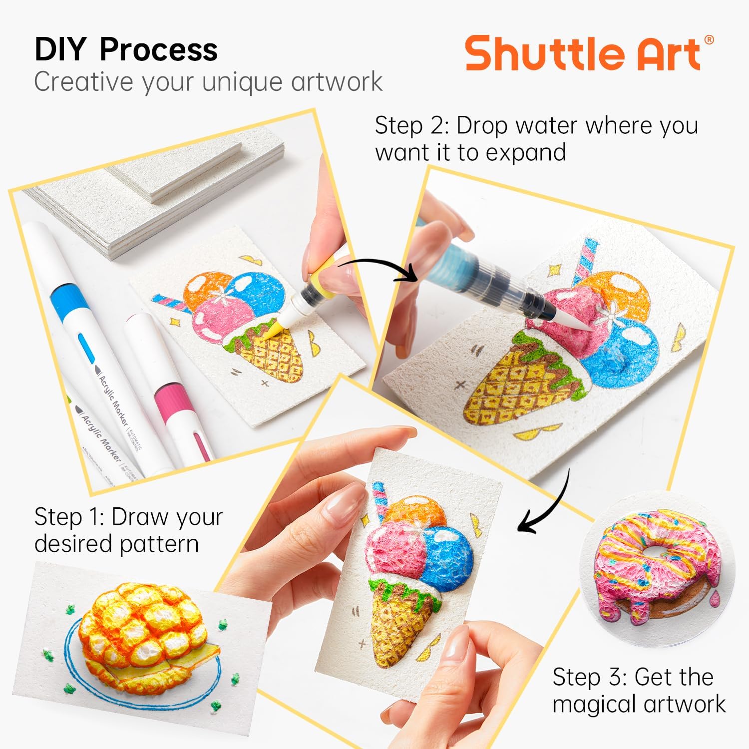3d inchado espuma textura pint - Art Craft Kids avaliação e preço
