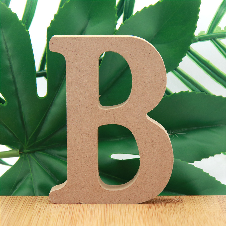 1pc 10cm cor de madeira letras - Art Craft Names avaliação e preço