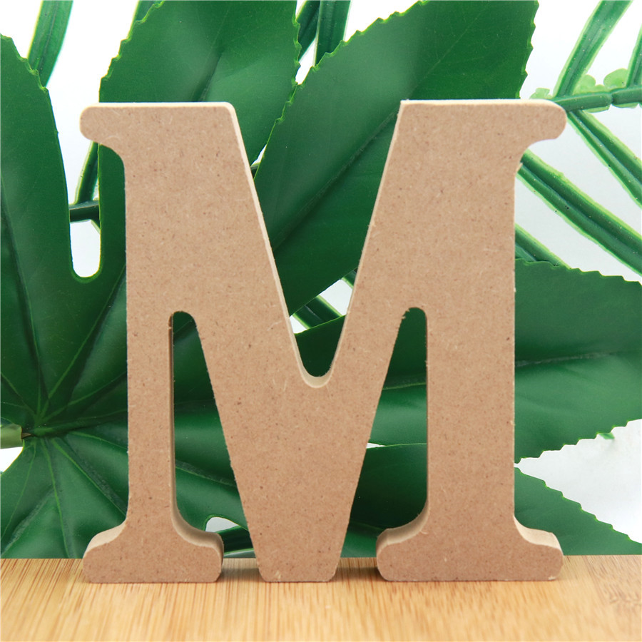 1pc 10cm cor de madeira letras - Art Craft Names avaliação e preço