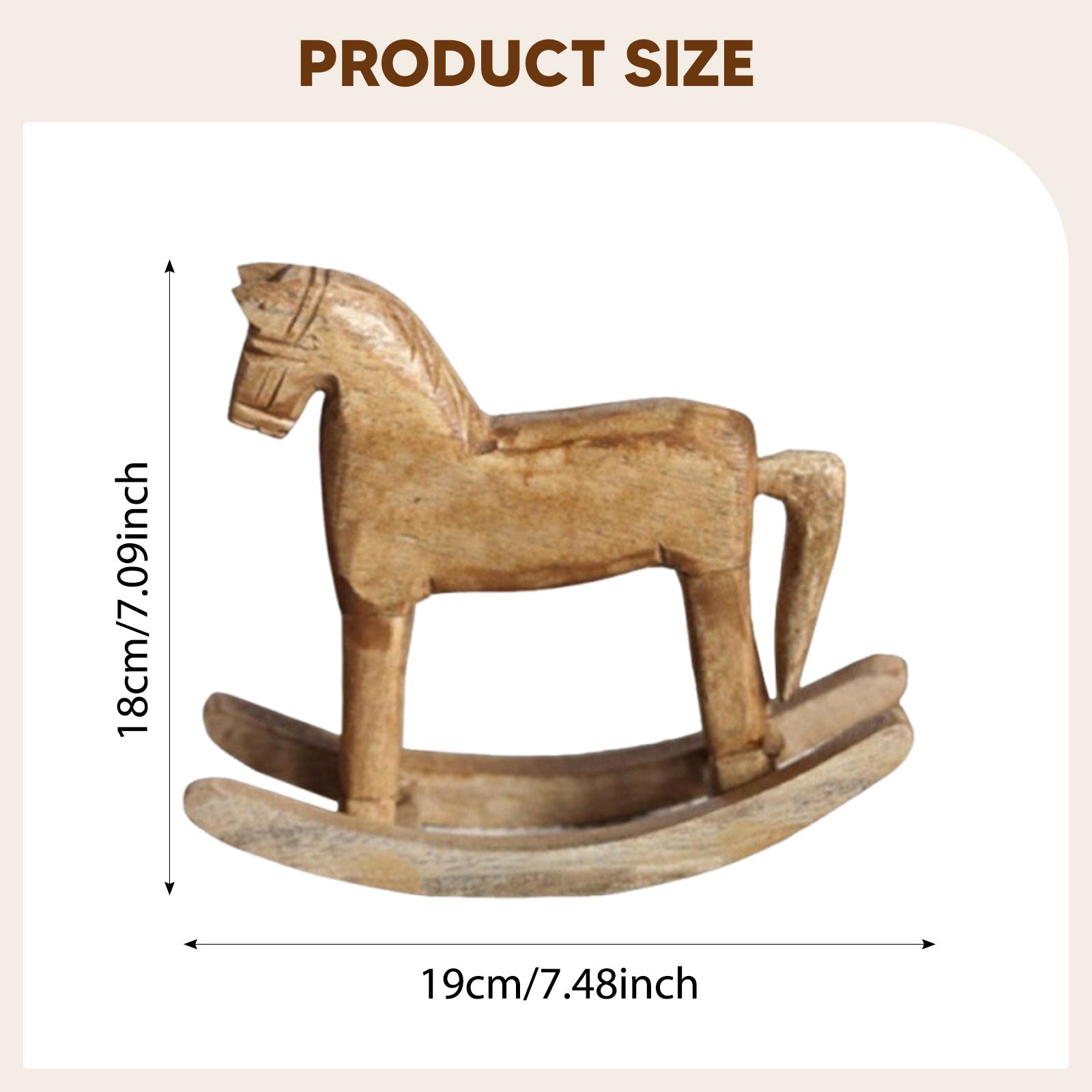 Estátua de Cavalo de Madeira,  - Art Craft Horse avaliação e preço