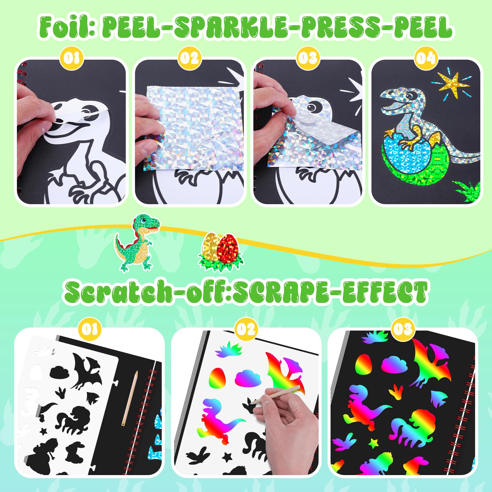 Livro de arte de arranhões de  - Art Craft Kits For Kids avaliação e preço