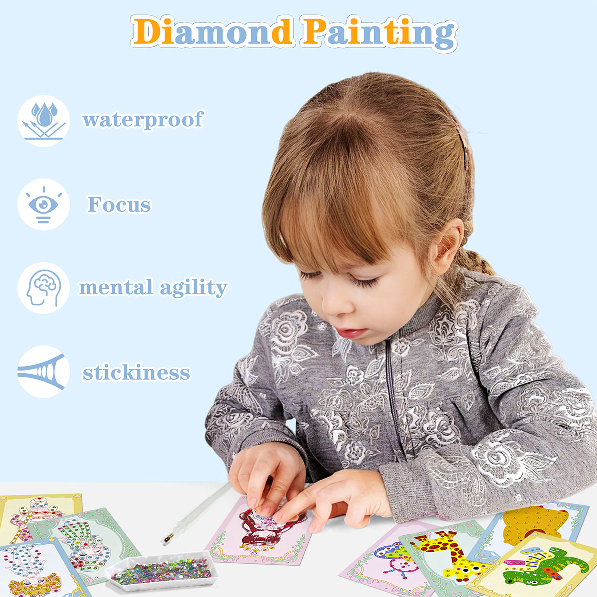 Kit de Gemas com 16 Peças, Con - Art Craft Easy avaliação e preço