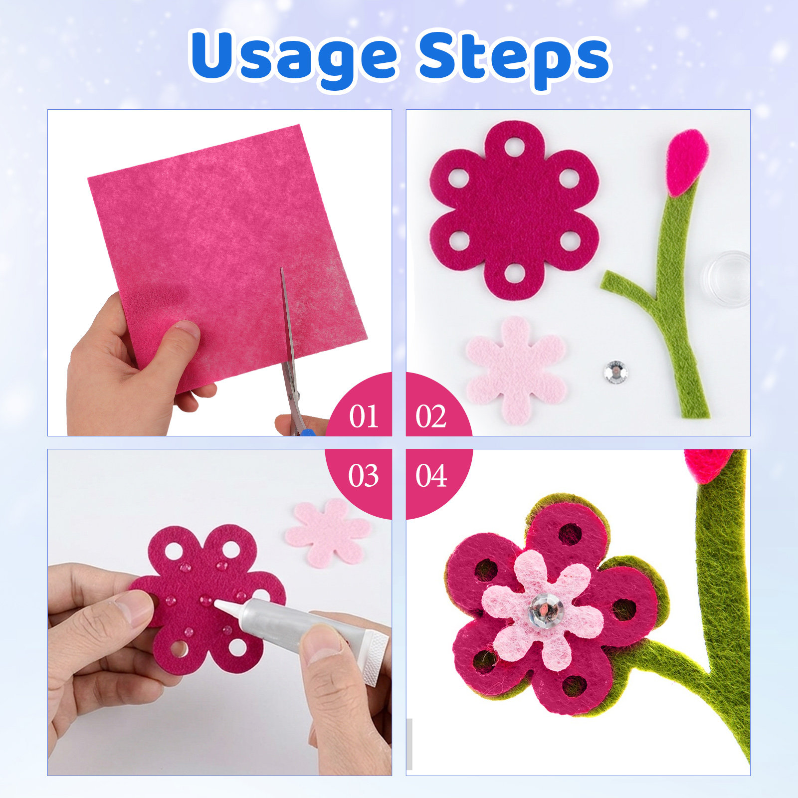 40 Peças de Tecido Não Tecido  - Art Craft Easy avaliação e preço