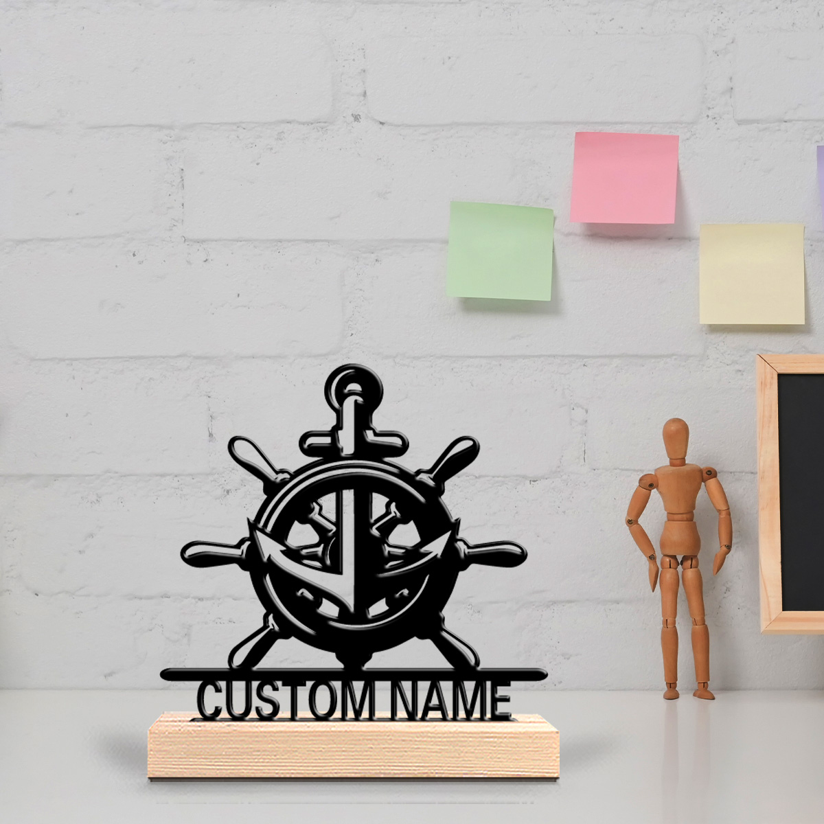 1 peça de ornamento de metal e - Art Craft Names avaliação e preço