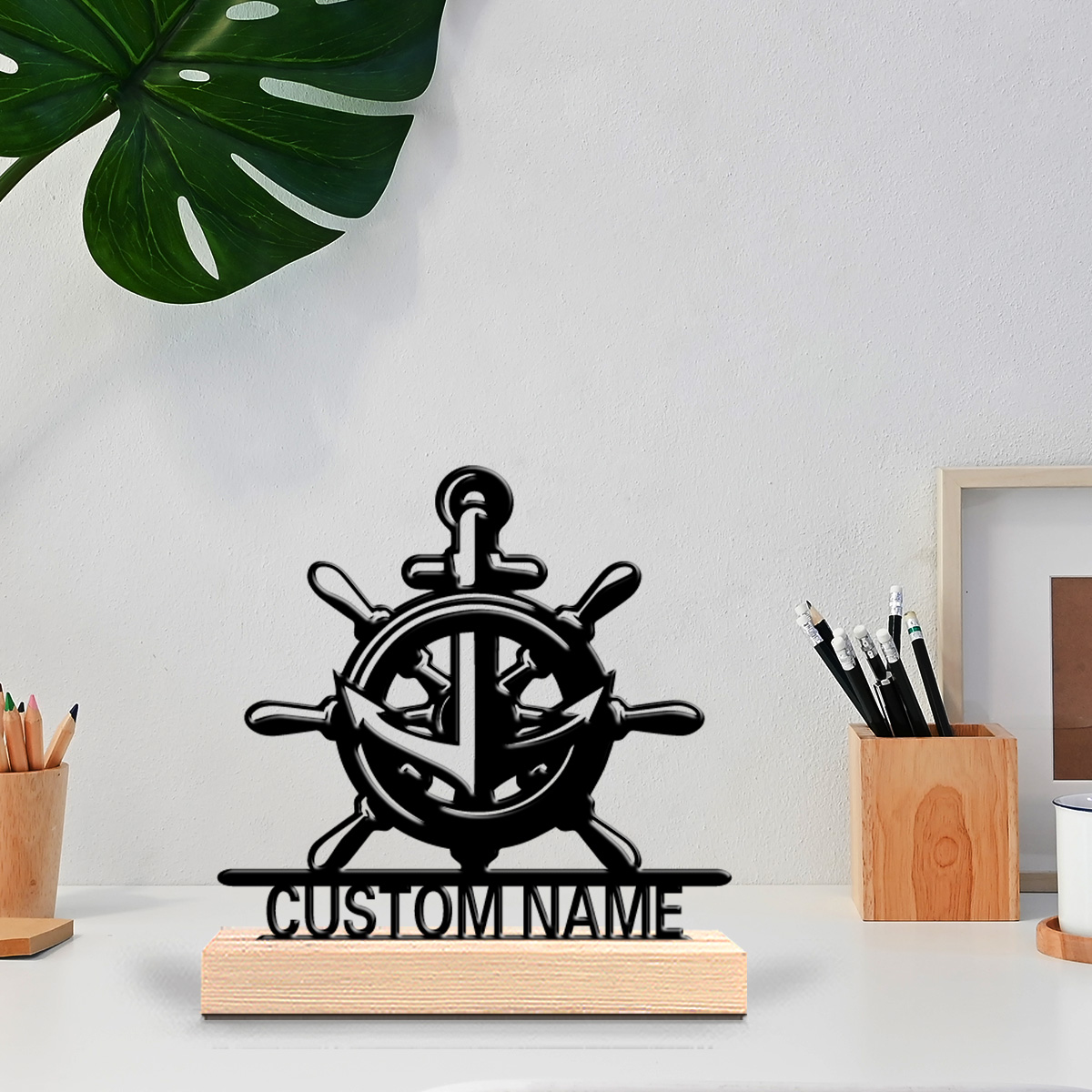1 peça de ornamento de metal e - Art Craft Names avaliação e preço