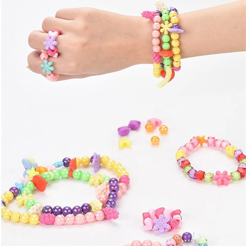 Meninas diy conjunto de contas - Art Craft Kits For Kids avaliação e preço