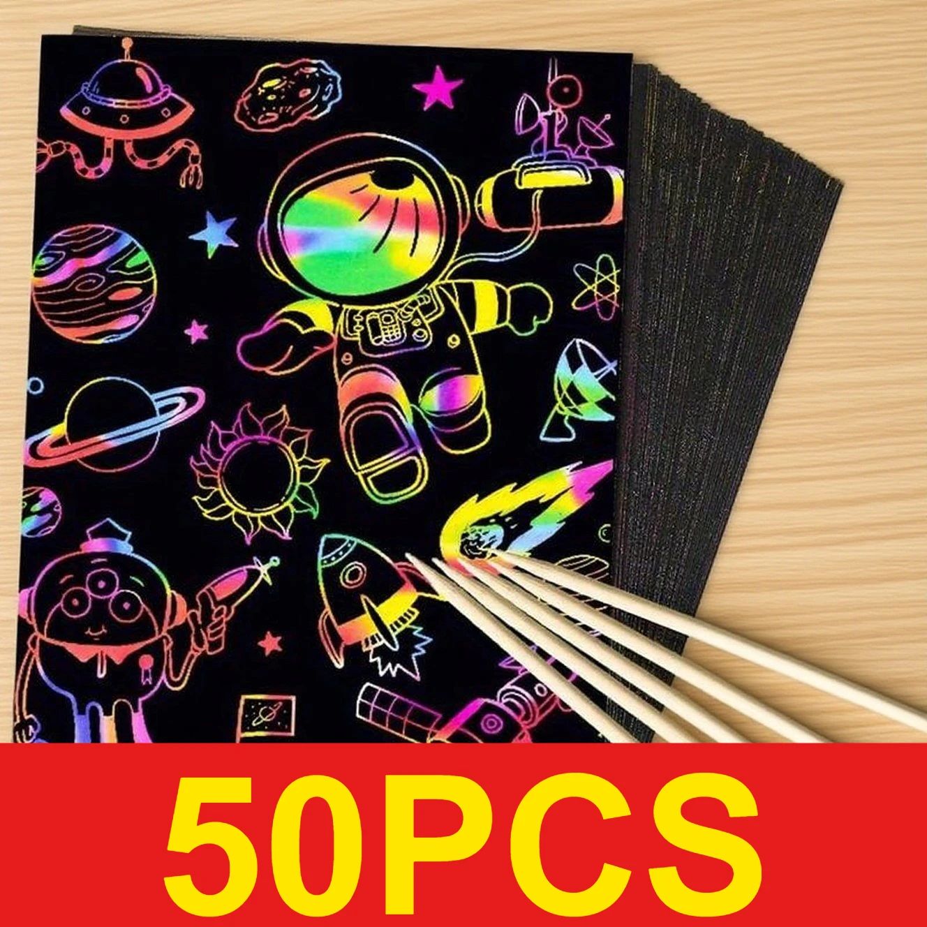 50 folhas de papel mágico para - Art Craft Kits For Kids avaliação e preço