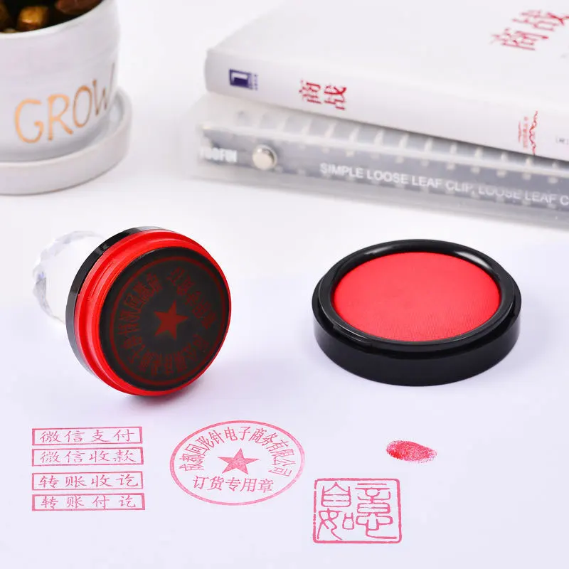 2 Almofadas de Tinta Vermelha  - Stamping Ink Pad avaliação e preço