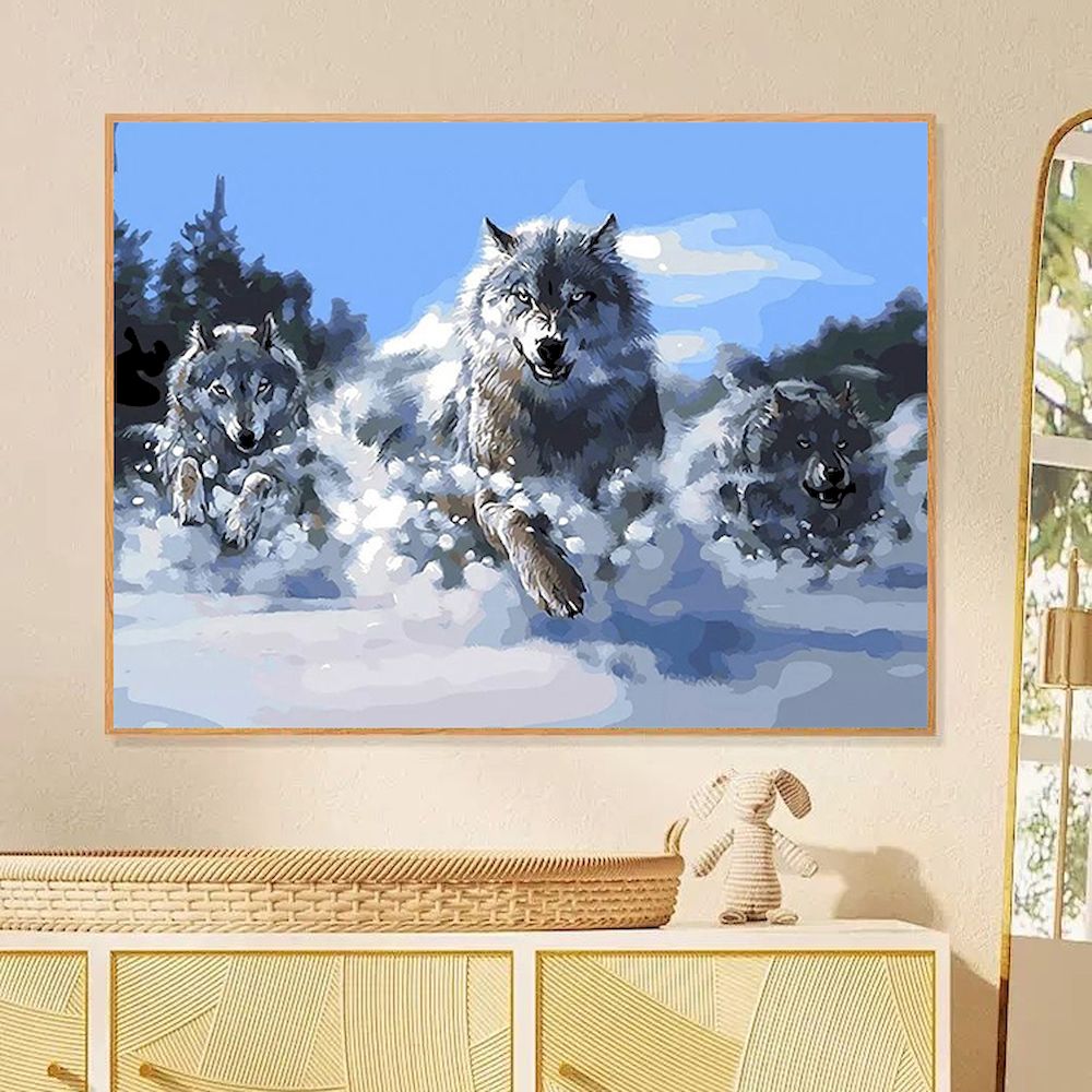 Pintura por números lobo image - Art Craft Number avaliação e preço