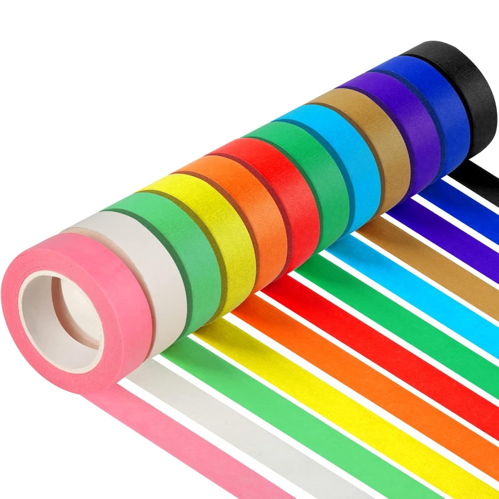 12 rolos de fita adesiva color - School Of Art X Craft avaliação e preço