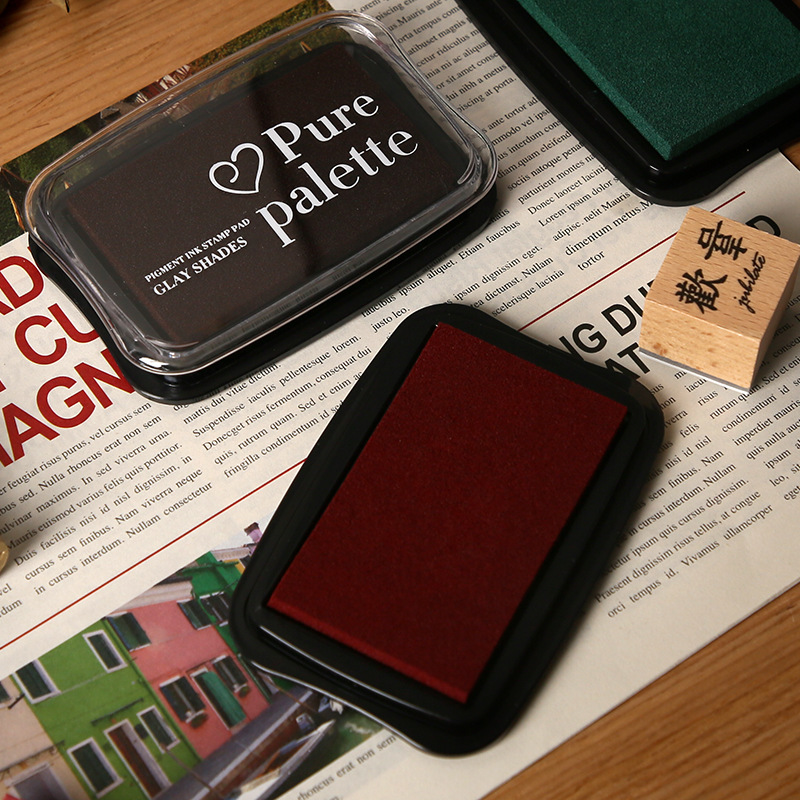 12 cores vintage cor sólida ta - Stamping Ink Pad avaliação e preço