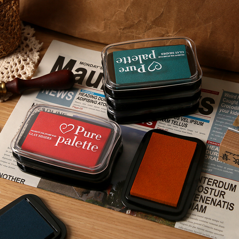12 cores vintage cor sólida ta - Stamping Ink Pad avaliação e preço