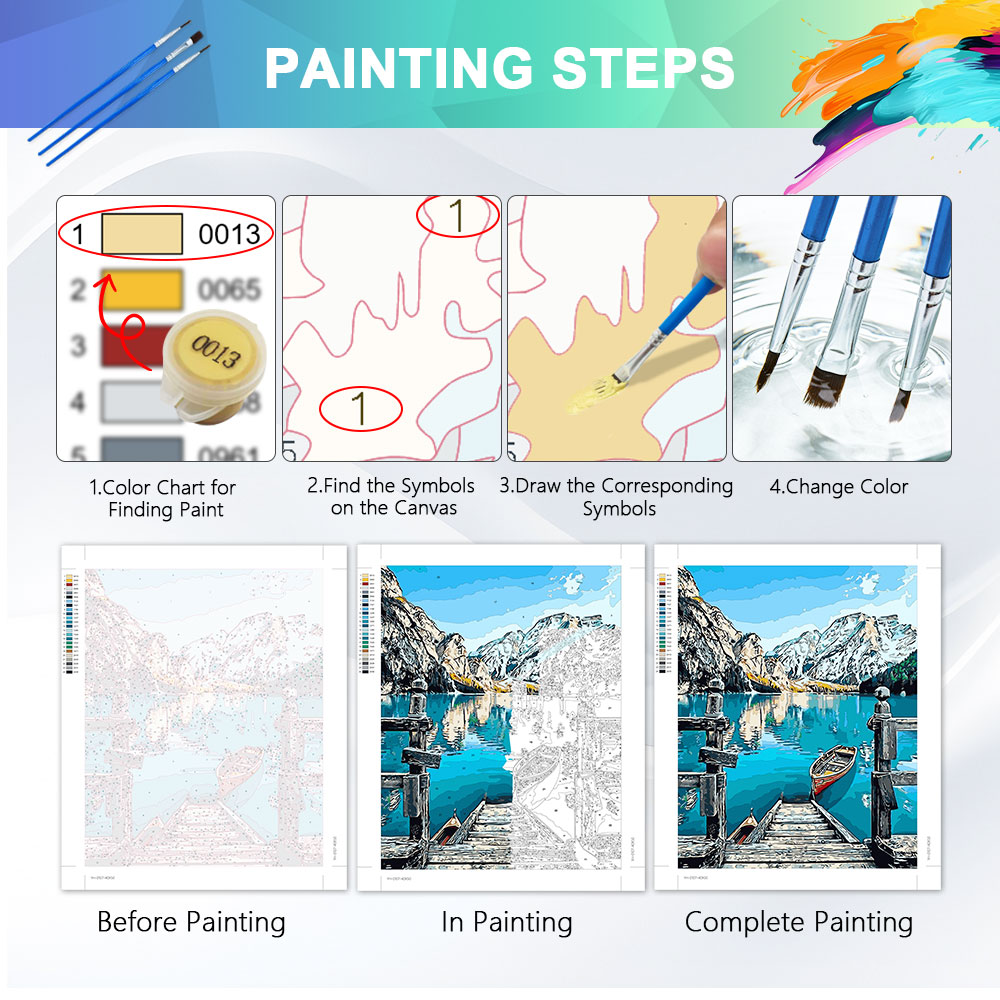 Pintura por Números HUACAN par - Art Craft Number avaliação e preço