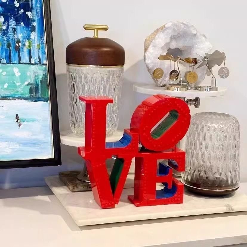 Escultura de Tijolos LOVE para - Art Craft Disney avaliação e preço