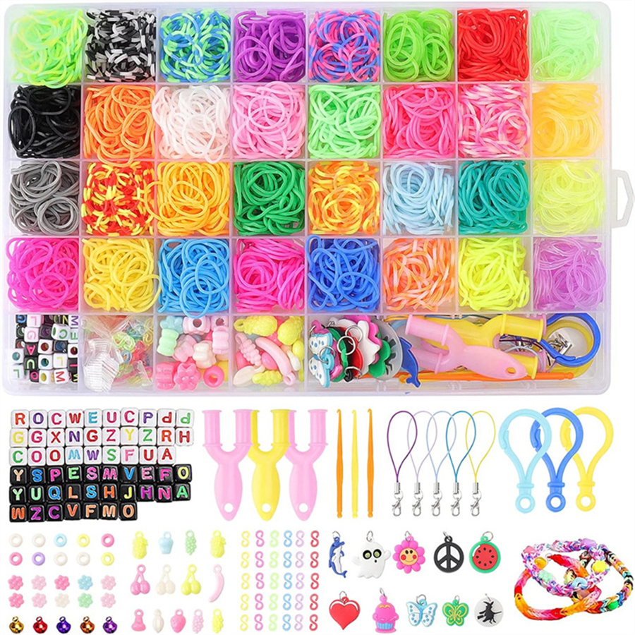 Kit de pulseira de borracha co - Art Craft Com avaliação e preço