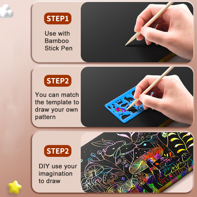 Arco-íris Magic Scratch Off Pa - Art Craft Com avaliação e preço